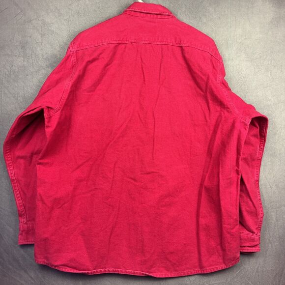 Vintage Cabela’s Brushed Flannel Shacket XL Embroidered Labrador Dog Heavyweight - Picture 9 of 16